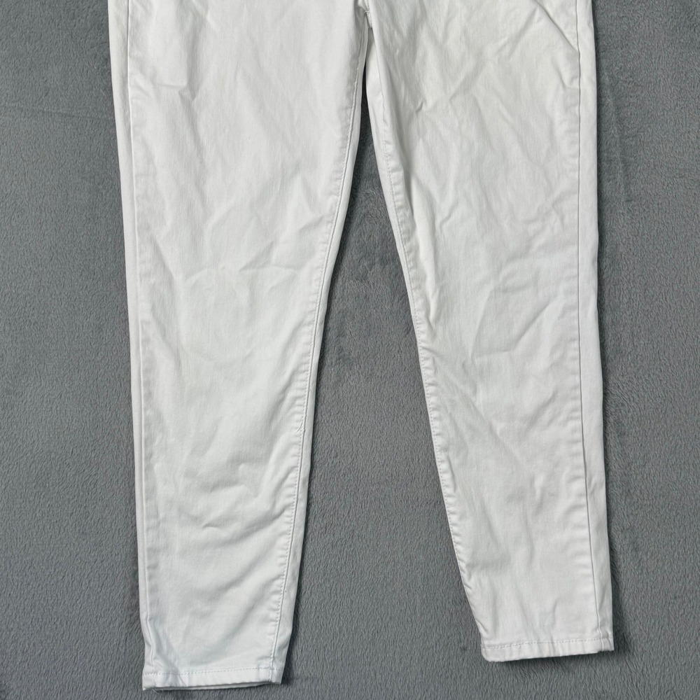Curve Appeal Jeans Women 12/31 White Minimalist High Rise Skinny Jeggings Casual - Picture 5 of 12
